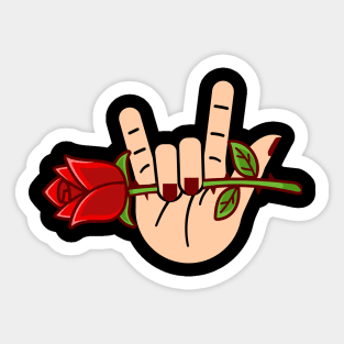 I love You in Sign Language Sticker